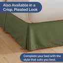 Bedskirt Full Size Ruffle - 18 inch Drop Dust Ruffle Bed Skirt with Platform - Soft, Easy Fit, Premium Hotel Quality - Wrinkle, Fade & Shrink Resistant - for Women, Men, Kids and Teens - Sage Green