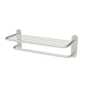 BATH EQUIPMENT FIXSEN 24 Inch Bathroom Towel Rack Towel Bar Towel Shelf Brushed Nickel Stainless Steel and Zinc Alloy Wall Mount 1pc for House Lavatory and Hotel