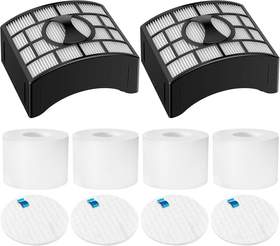 Colorfullife UV700 Vacuum Filter Replacement Kit for Shark DuoClean Speed Lift-away NV770, NV771, UV700, Repalce Part XFF600, XHF600