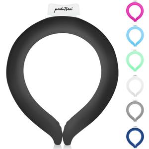 Neck CoolingTube, Reusable Ice Coolers Wearable Body CoolingProducts, Neck Coolers for HotWeather (Black)