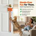 Moody Pet Interactive Cat Toy for Indoor Cats Fling-AMA-String Automatic, Moving, Flying String Toy for Cats Battery Operated, Door Hanging Exercise Toy for Kittens & Adult Cats