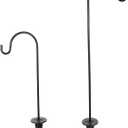 BESPORTBLE Shepherd Hook: 2Pcs Iron Hook Courtyard Lawn for Garden Hanging Lanterns, Plant Stand Hanger Baskets, Plants, Street Lights Hanging Rack Iron Shepherd