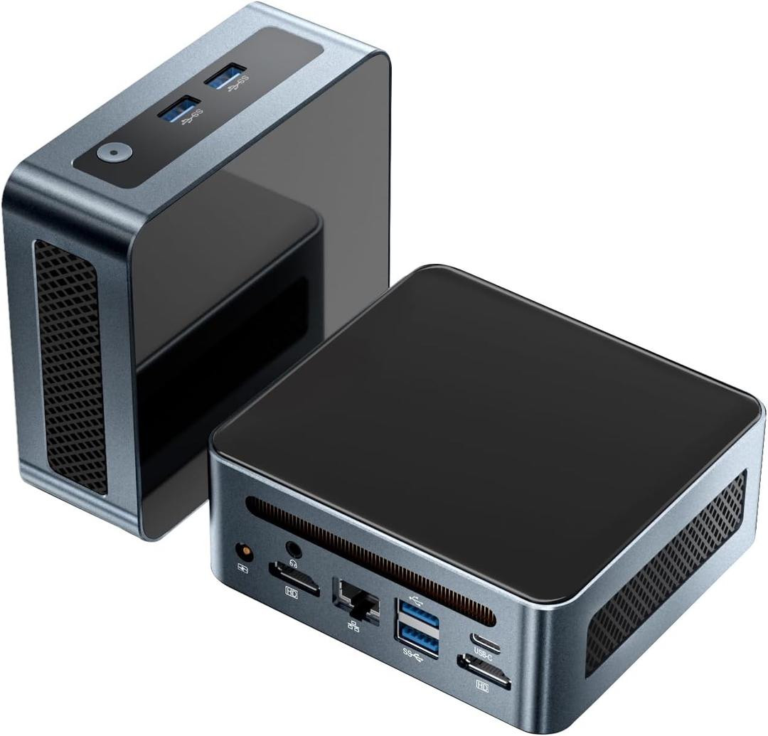 Mini PC AMD Ryzen 5 5600H - 6C/12T Up to 4.2GHz, 16GB DDR4 RAM 512GB NVMe SSD, Triple 4K@60Hz Displays (HDMI*2 + Type-C), WiFi 6/BT 5.2/LAN, Mini Desktop Computer VESA/Office/Gaming/Home Mini PC AMD Ryzen 5 5600H - 6C/12T Up to 4.2GHz, 16GB DDR4 RAM 512GB NVMe SSD, Triple 4K@60Hz Displays (HDMI*2 + Type-C), WiFi 6/BT 5.2/LAN, Mini Desktop Computer VESA/Office/Gaming/Home