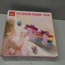 Lehoo Castle Wooden Car Ramp Toys for 1 Year Old Girl Birthday Gifts, Unicorn Montessori Toys for One Year Old, Wooden Race Track with 4 Rollers Toddler Toys for 2 Year Old Girl