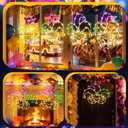 Baquler Mardi Gras Window Lights 13.5 Inch Mardi Gras Window Decorations Jester Mask Hanging Light up USB Powered with Timer and 8 Lighting Modes for Home Wall Indoor Outdoor Decor