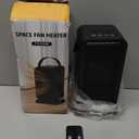 Small Space Heater for Indoor Use, Fast Heating Portable Desk Heater, Dual Power Modes, Timer & Overheat Protection  Personal Space Heater for Bedroom, Office, Home (BLACK)