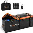 25 CuFt Waterproof Cargo Bag for Hitch Carrier | 60"x24"x31" Trailer Hitch Cargo Carrier | Weatherproof Truck Bed Storage with Straps, Lock & Carry Case | PVC Vehicle Soft-Shell Carriers