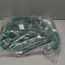 Eversimpleinc 1 to 4 Splitter Extension Cord (Combined 46 FT, End to End 28 FT), 3 Prong Plug with 4 Extended Outlets, with Weatherproof Covers for Indoor and Outdoor (Green)