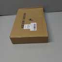 MICHEL ROUEN Golf Shirts for Men Short Sleeve Lightweight Quick Dry Pin Striped Casual Collared Polo Shirts (L)