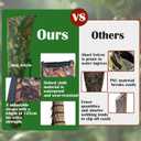 2 Pack Waterproof Deer Bag Feeder with Adjustable Strap, Hanging Gravity Deer Corn Feeder Camo Tree Hugger Game Feeder for Hunting and Feeding Wild Animals, 100 lb, Weatherproof Oxford Fabric