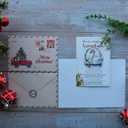 9 x Christmas Card for Grandma, Grandmother Merry Xmas Greeting Card with Envelope and Seal, Christmas Gift for Grandmother from Granddaughter, Grandson, Kids