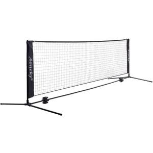 Aoneky Mini Portable Tennis Net for Driveway - Kids Soccer Tennis Net - Pickleball Net