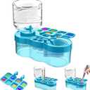 New Paint Brush Cleaner Tool, Acrylic Paint Brush Washing Station with Palette Face Paint Brush Water Cup for All Purpose Oil Watercolor Brush Painting Artist Professional Kits