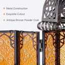 Moroccan Lanterns Decorative Indoor & Outdoor, 11 Medium Size Vintage Metal Hanging&Tabletop Candle Holder Decor, Halloween Christmas Ramadan Decorations for Home Porch Patio (Amber)