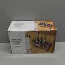 Voldra 2 Pack Hair Dryer Holder Cabinet Door, Adhesive Hair Tool Organizer Wall Mount Adjustable Height Blow Dryer Holder Under Sink for Flat Curling Iron, Hair Straightener Brush(Black)