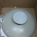 LIN CHUAN Large Decorative Bowl, Modern Resin Pedestal Bowl for Home Decor, Stylish Fruit Bowl for Kitchen Counter, Chic Key Holder for Entry Table, Beige