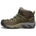 KEEN Men's Targhee 2 Mid Height Waterproof Hiking Boots, Black Olive/Yellow, 9.5 US