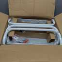 Pipishell 3 Tier Mesh Utility Cart, Rolling Metal Organization Cart with Handle and Lockable Wheels, Multifunctional Storage Shelves for Kitchen Living Room Office White