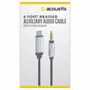 Acoustix™ Auxiliary Braided Audio Cable, 6 ft 