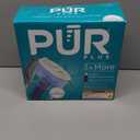 PUR Plus 7-Cup Water Filter Pitcher for Fridge, Cleaner, Great-tasting Water, Dishwasher Safe, Powerful Filtration, Change Light Indicator, LockFit Cap Design, White