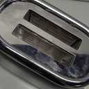 Mueller Retro Toaster 2 Slice with 7 Browning Levels and 3 Functions: Reheat, Defrost & Cancel, Stainless Steel Features, Removable Crumb Tray, Under Base Cord Storage, Black