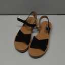 Soda CHESTER ~ Women Flat Sandals Flatform Ankle Buckle Criss Cross Band Straps Sandals Shoes 8