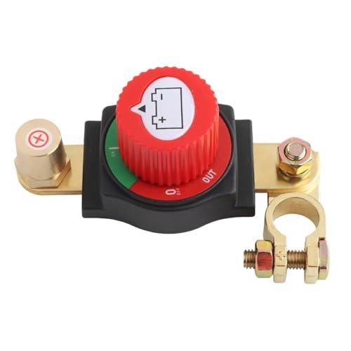 Top Post Battery Disconnect Switch 12-48V 300A Marine On/ Off Master Switch Disconnect Isolator for Car Marine RV Boat ATV (Suitable for Positive Terminal)