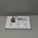 Nooncrazy Arirplane Foot Hammock, No Collapse Foot Rest for Plane Travel with Extended Adjustment Strap, Portable Desk Foot Hammock with Thickened Foam, Foot Sling Travel Essentials to Relax Your Feet (1 Pc Black)