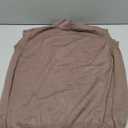 MakeMeChic Women's Maternity Turtleneck Sweater Vest Tops Mock Neck Sleeveless Slit Hem Pregnancy Knit Sweater (Brown)