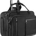 VANKEAN 17.3 Inch Rolling Laptop Bag, Waterproof Overnight Rolling Bags, Laptop Bags for Travel/Work/Business, Stylish Carry on Briefcase, Black