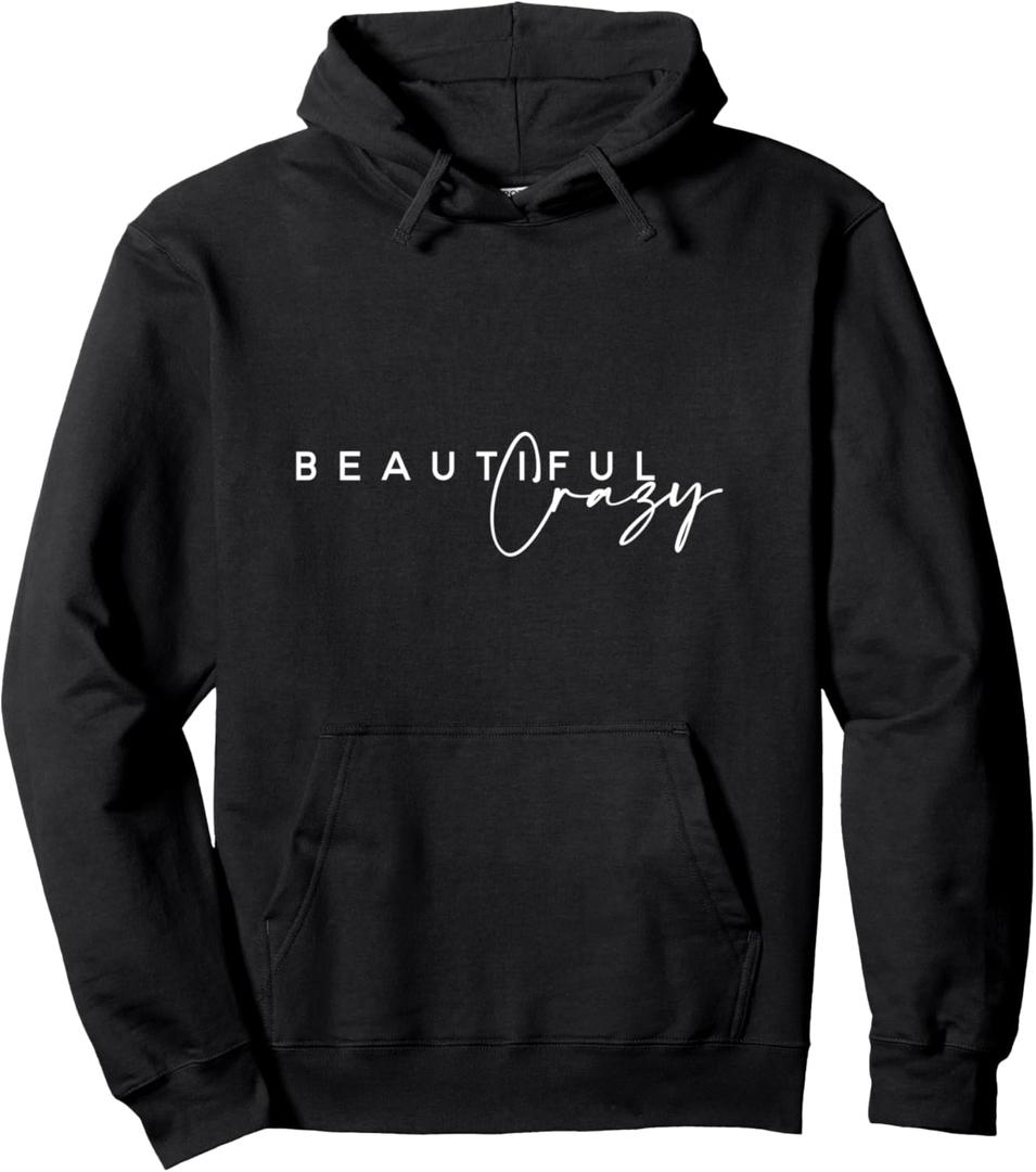 Crazy Women Beautiful Country Music Girl Pullover Hoodie (S)