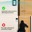KMOUANTS Adjustable 360 Degree Doorbell Angle Mount Compatible with Ring/Wireless Video Doorbell/Battery Doorbell Plus/Pro Mount, Ring Camera Holder Door Mount no Drill