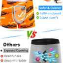 Boys' Underwear,Soft Cotton Tagless Panties for Toddlers' & Little Kids' Comfort,Breathable Boxer Briefs,6-Pack (Dinosaur-flame-tires-pentagram-tree Branch-white)