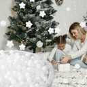 STARBOLO Ball Pit Balls Phthalate Free BPA Free Non-Toxic Crush Proof Play Balls for Toddlers Kids Pool Playhouse (50 Balls-White/ Transparent)