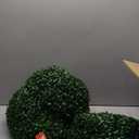 VEVOR 2 Pcs 16 Artificial Plant Topiary Ball, 4 Layers Faux Boxwood Balls, All-Year Green Faux Plant Decorative Balls for Backyard, Balcony,Garden, Wedding and Home Dcor