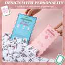 4 Pcs Mahjong Shuffler Cards for Tiles Mixing & Shuffling Portable Mah Jong Accessories Gift Party Supplies Waterproof Rules Printed Mixer 7 x 5 in for Tiles Lover(Pastel,Wave,City Tower)