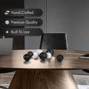 Creative Scents Black & White Small Set of 8 Marble Look Decorative Balls for Bowls Decorative Orbs Spheres for Coffee Table Centerpiece, Dining Table, Living Room - Modern Bowl Fillers for Home