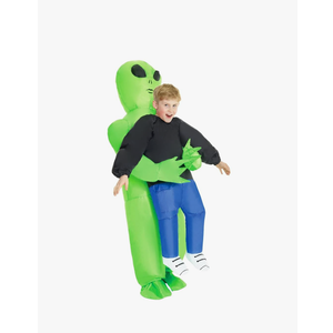 Morph Kids Inflatable Alien Costume, Blow Up Alien Outfit for Children, Halloween Costumes for Kids, One Size