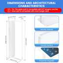 Magnetic Hanger Organizer for Laundry Room Organization, Clothes Storage Rack, Hanger Storage Rack for Washing Machine, White Laundry Room Rack