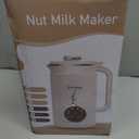 Upgraded 10-in-1 Nut Milk Maker Machine with Stainless Steel Lid, 40oz Nut Milk Maker for Almond, Oat, Soy, Juice, Plant Based Milk Maker Blender, 18H Delay/Keep Warm/Self Cleaning