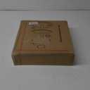 Urban Deco Wooden Tiered Tray 3-Tier Decorative Tray Stand Farmhouse Serving Tray, Round Wooden Cupcake Display Stand with Metal Handle, White Tiered Fruits Tray for Home Party Decorations