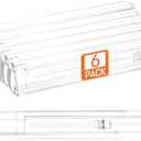 6 Pack Drawer Dividers for Clothes, 2.3" High 13"-21" Adjustable Drawer Dividers Expandable Dresser Drawer Organizer, Clear Drawer Separators for Clothes, Underwear, Cosmetic, Kitchen Utensils Storage