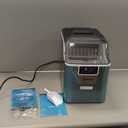 EUHOMY Ice Cube Maker Machine Countertop, 2 Ways to Add Water, 45Lbs/Day 24 Pcs Ready in 13 Mins, Self-Cleaning Portable Compact, with Ice Scoop & Basket, Perfect for Home/Kitchen/Office/Bar