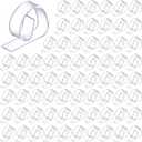 Eccliy 150 Pieces Transparent Clear Tablecloth Clips Plastic Table Cloth Clips Windproof Table Cover Holder Clamps Tablecloth Cloth Holder for Christmas Wedding Party Indoor Outdoor Camping Picnic