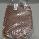 FODOKO Woven Crossbody Bag for Women Woven Leather Bum Bags Checkered Cross body Bags with zipper
