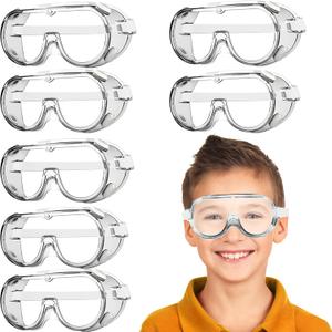 Kids Safety Goggles, Lightweight Polycarbonate Lenses and PVC Frame, Unisex, 7 Pieces