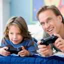 Burcica Wireless Controller for PS-2 Play 2 Double Vibration 2 - ClearBlue and ClearPurple