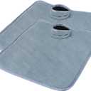 Car Seat Protector for Potty Training, 2 Pack Waterproof CarSeat Liner Toilet Training for Baby Infant Toddler, Dry Seat Piddle Pads Cover for Strollers (Gray)