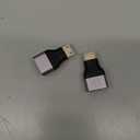 Mini HDMI to HDMI Adapter 2-Pack, Gold-Plated 8K@60Hz 4K@144Hz 2K@240Hz, High-Speed Bidirectional Adapter for Laptop, TV, Monitor, Camera, DSLRRoku, Projector, PS5, Xbox - Compact & Durable