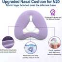 Nasal Cushions for AirFit N20, Ultra-Soft N20 Nasal Cushion with Fabric Layer, Enhanced Comfort & Easy to Clean CPAP Supplies, 2PCS, Medium